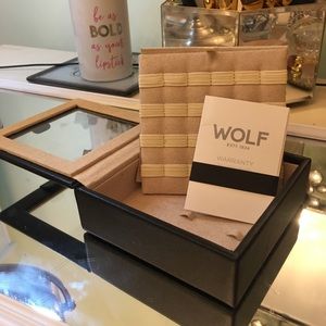 Leather jewelry travel case